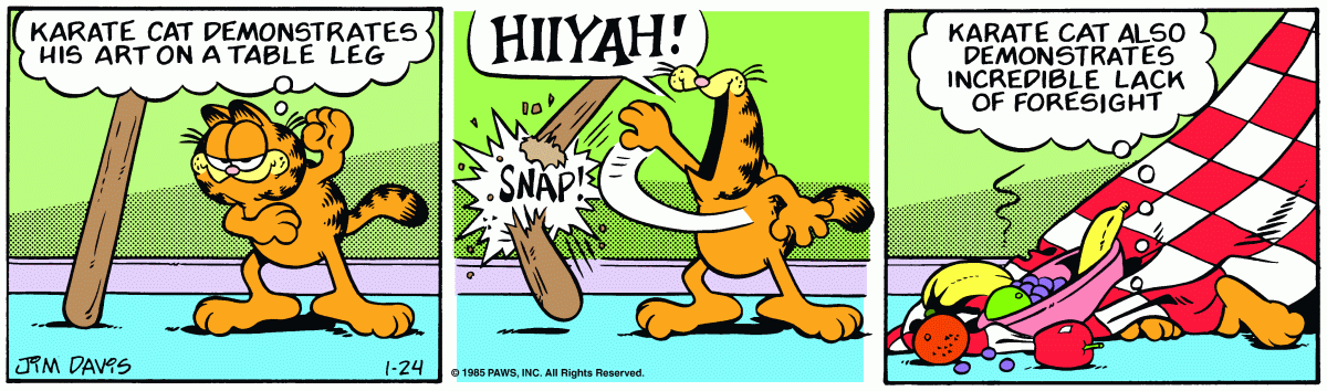 Garfield, January 24, 1985