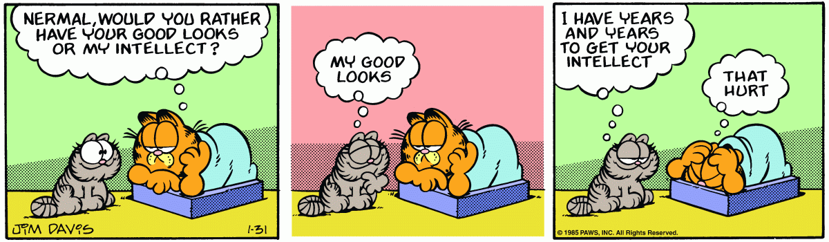 Garfield, January 31, 1985