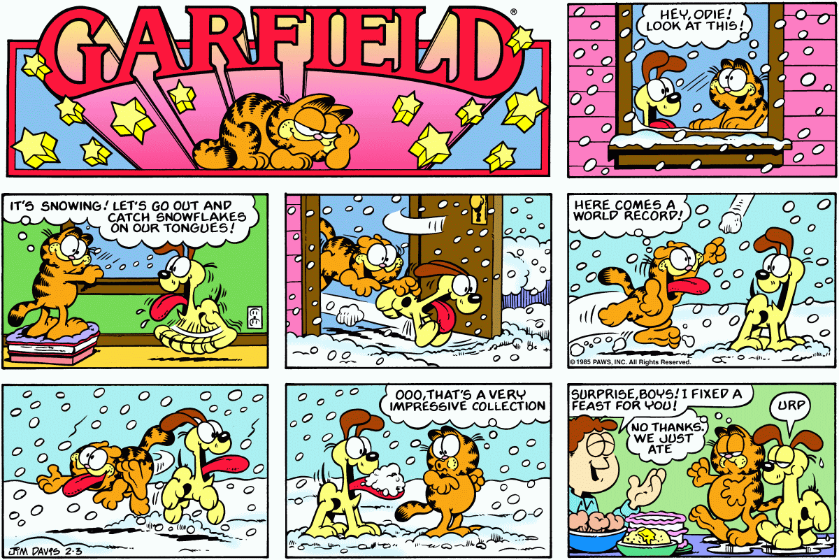 Garfield, February 3, 1985