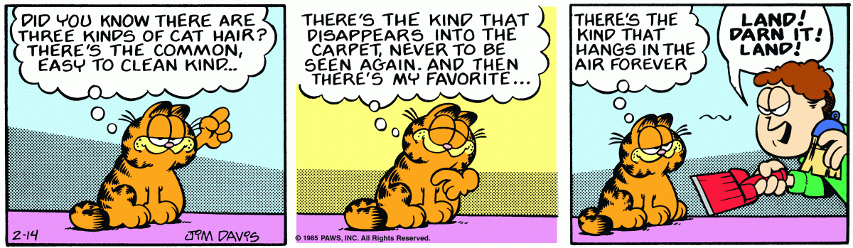Garfield, February 14, 1985