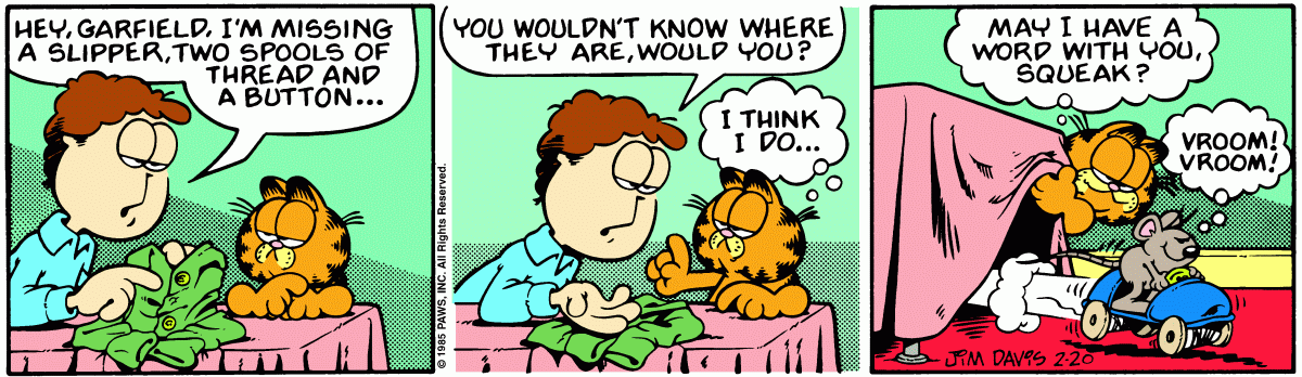 Garfield, February 20, 1985