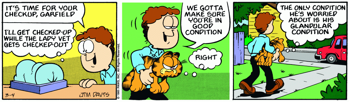 Garfield, March 4, 1985