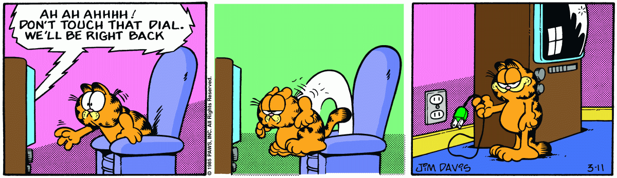 Garfield, March 11, 1985