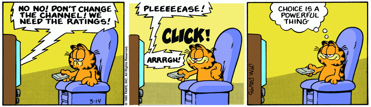 Garfield, March 14, 1985