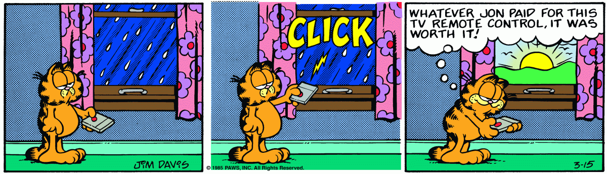 Garfield, March 15, 1985