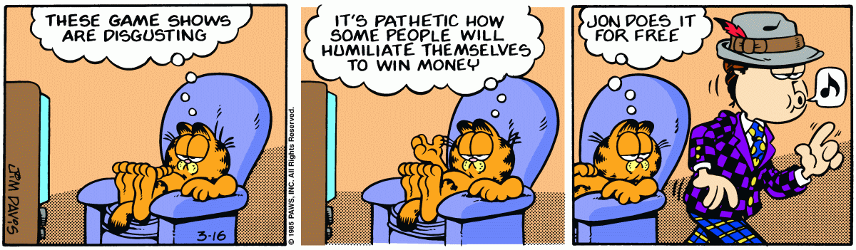 Garfield, March 16, 1985