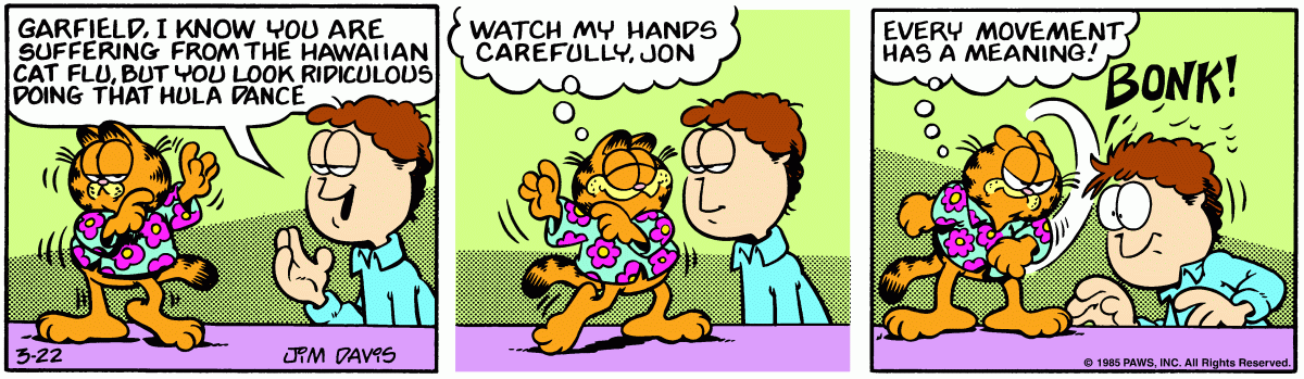 Garfield, March 22, 1985