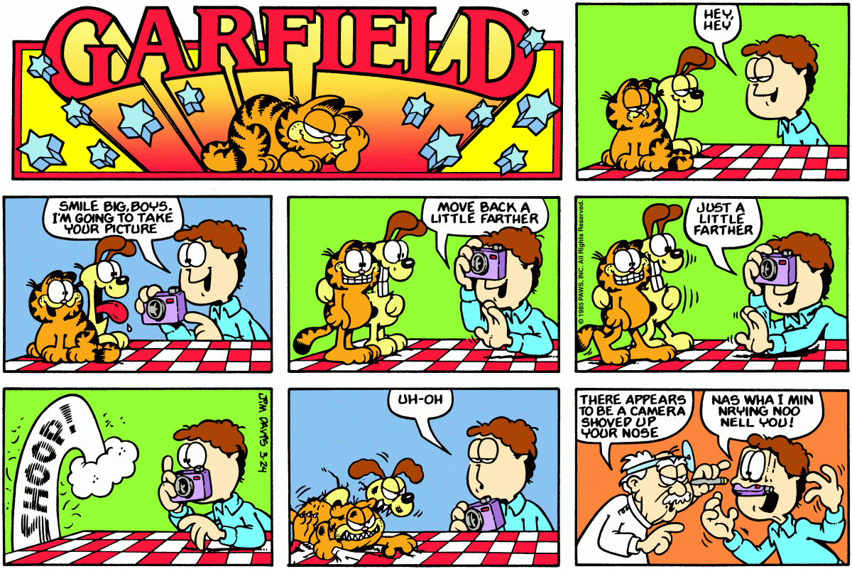 Garfield comic strip for Sunday, March 24, 1985