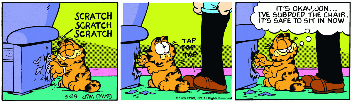 Garfield, March 29, 1985