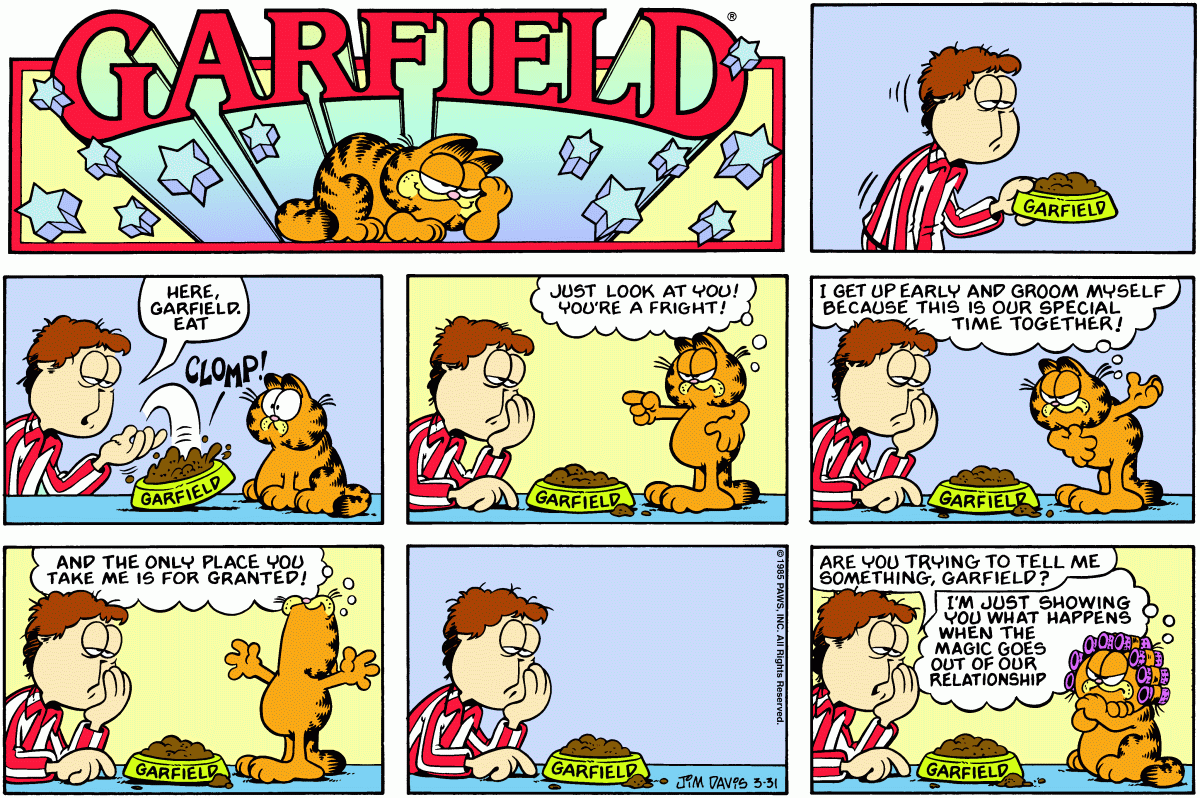 Garfield, March 31, 1985