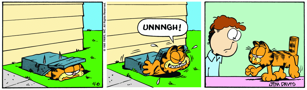 Garfield, April 6, 1985