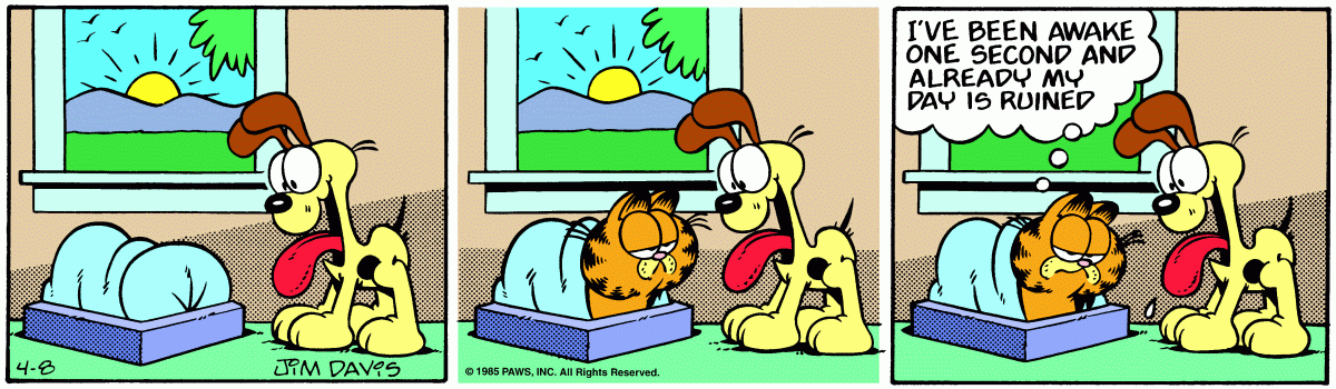 Garfield, April 8, 1985