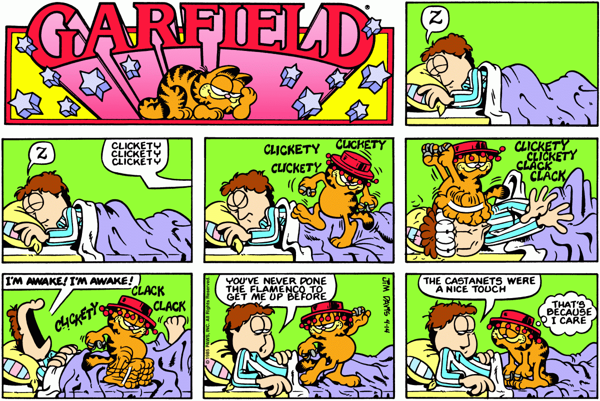 Garfield, April 14, 1985