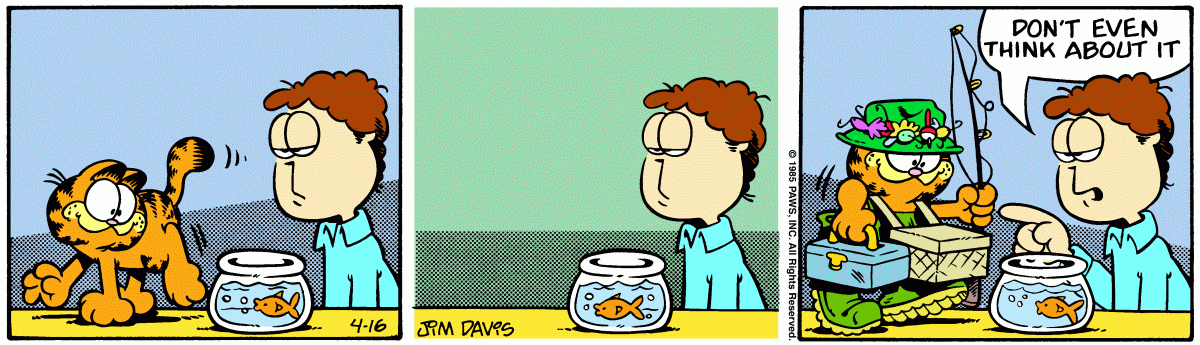 Garfield, April 16, 1985