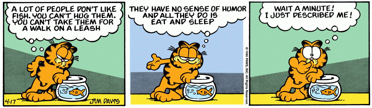 Garfield, April 17, 1985
