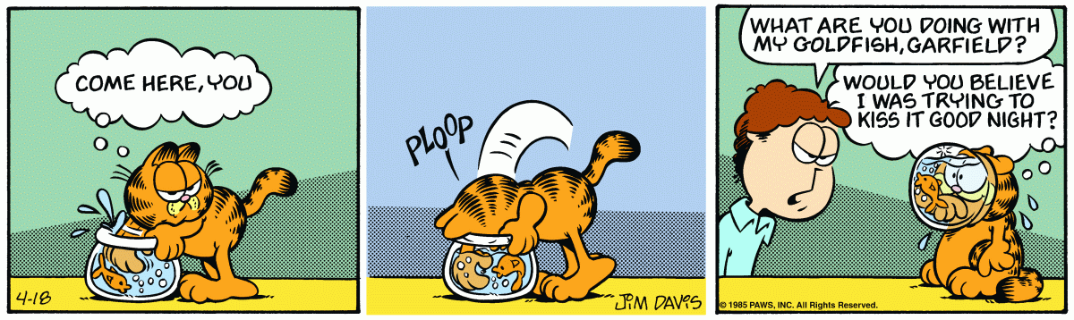 Garfield, April 18, 1985