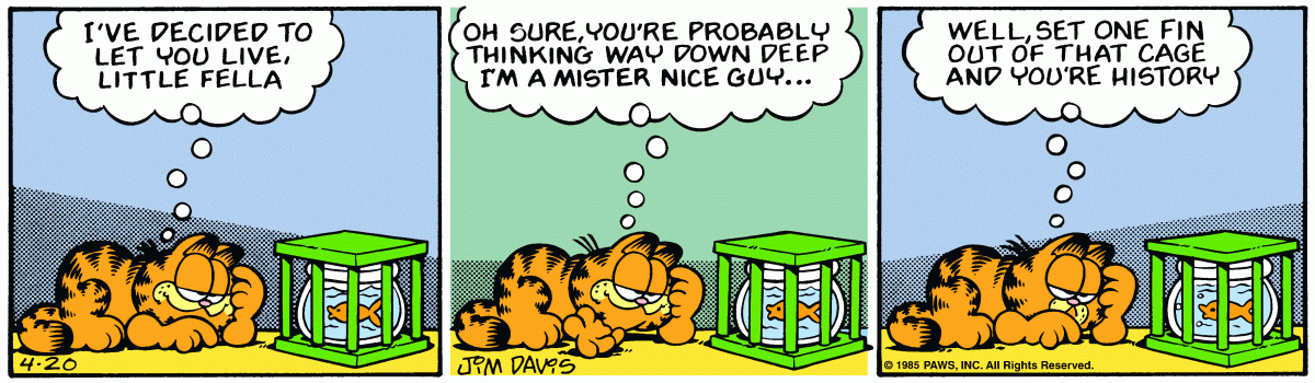 Garfield, April 20, 1985