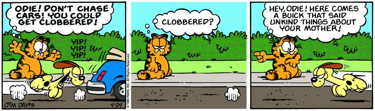 Garfield, April 24, 1985