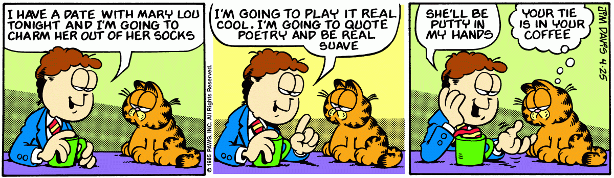 Garfield, April 25, 1985