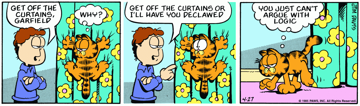 Garfield, April 27, 1985