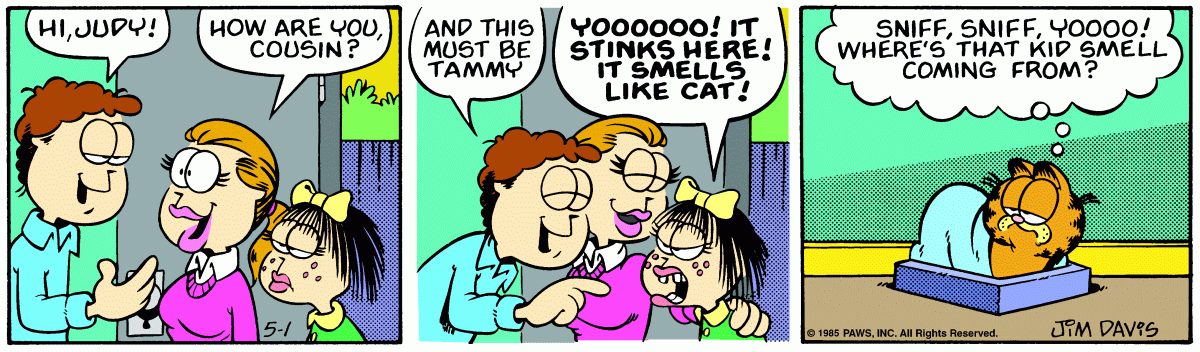 Garfield, May 1, 1985
