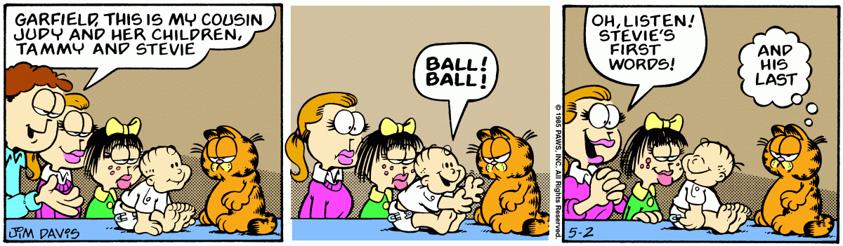 Garfield, May 2, 1985