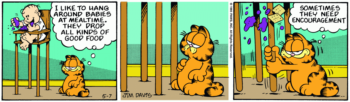 Garfield, May 7, 1985