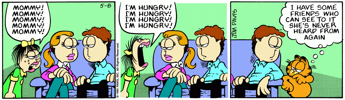 Garfield, May 8, 1985