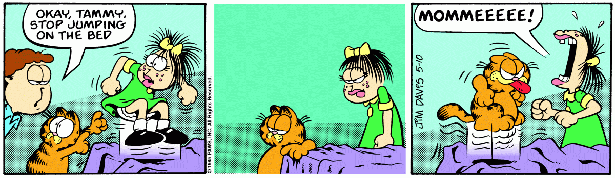 Garfield comic strip for Friday, May 10, 1985