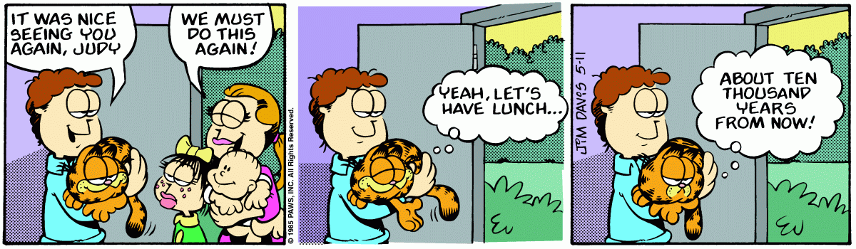 Garfield, May 11, 1985