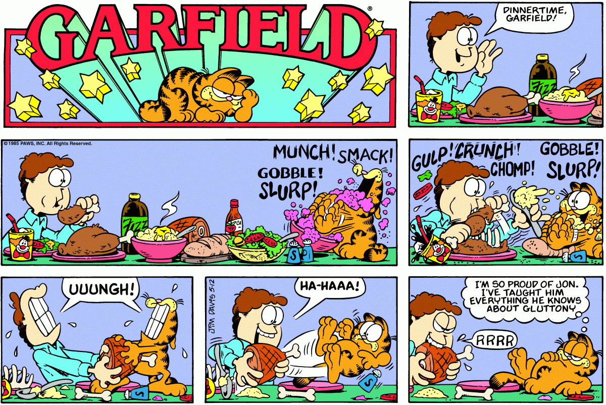 Garfield, May 12, 1985