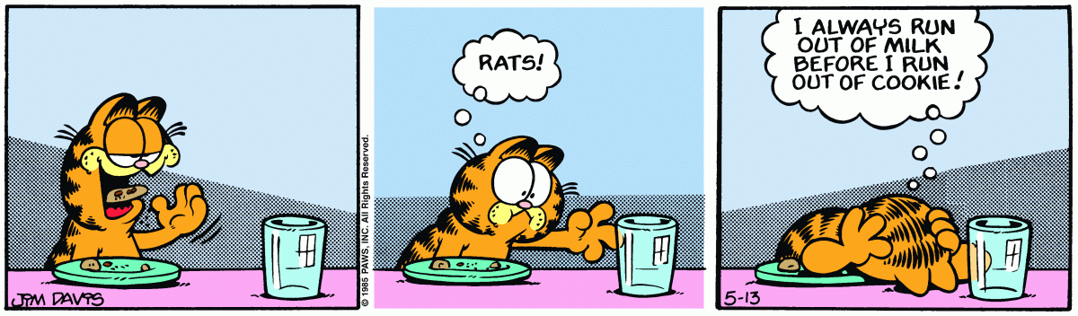 Garfield comic strip for Monday, May 13, 1985