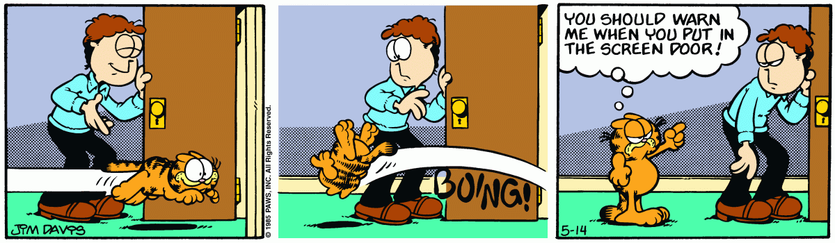 Garfield, May 14, 1985