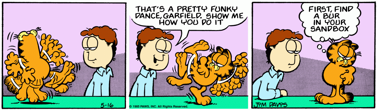 Garfield, May 16, 1985