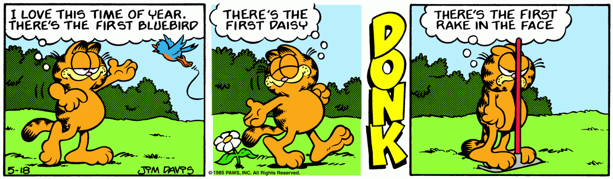 Garfield, May 18, 1985
