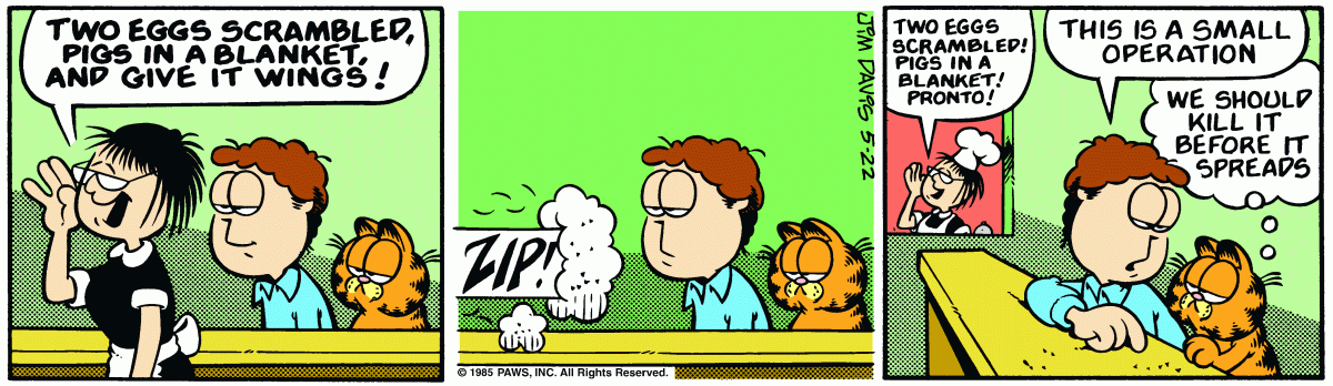 Garfield, May 22, 1985