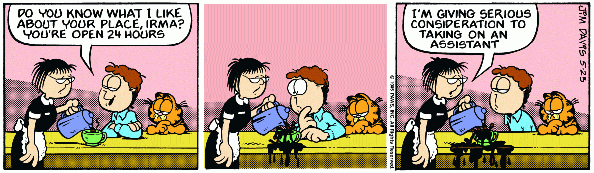 Garfield, May 23, 1985
