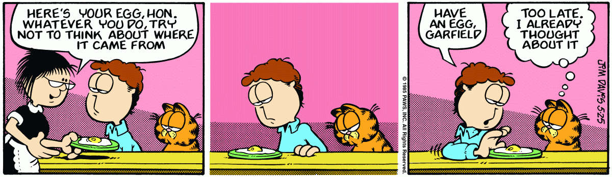 Garfield comic strip for Saturday, May 25, 1985