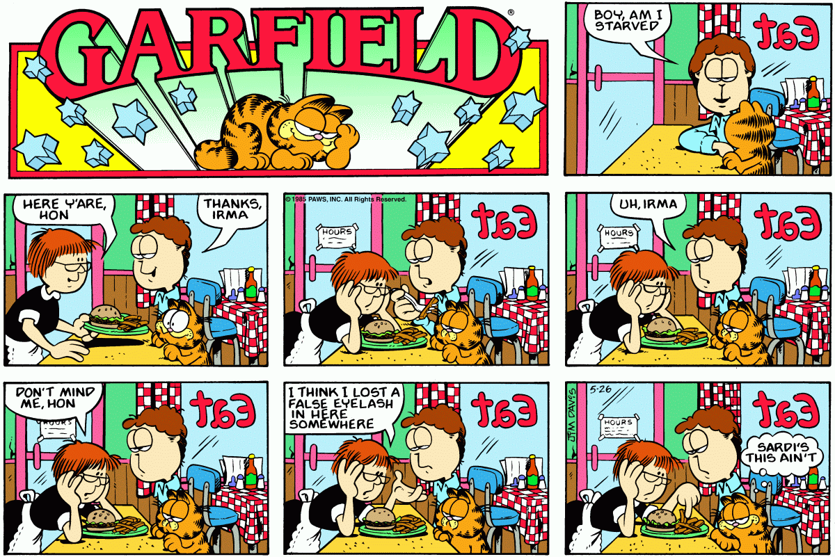 Garfield, May 26, 1985