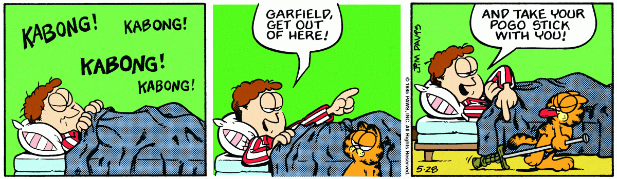 Garfield, May 28, 1985
