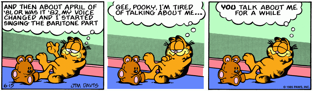 Garfield, June 15, 1985