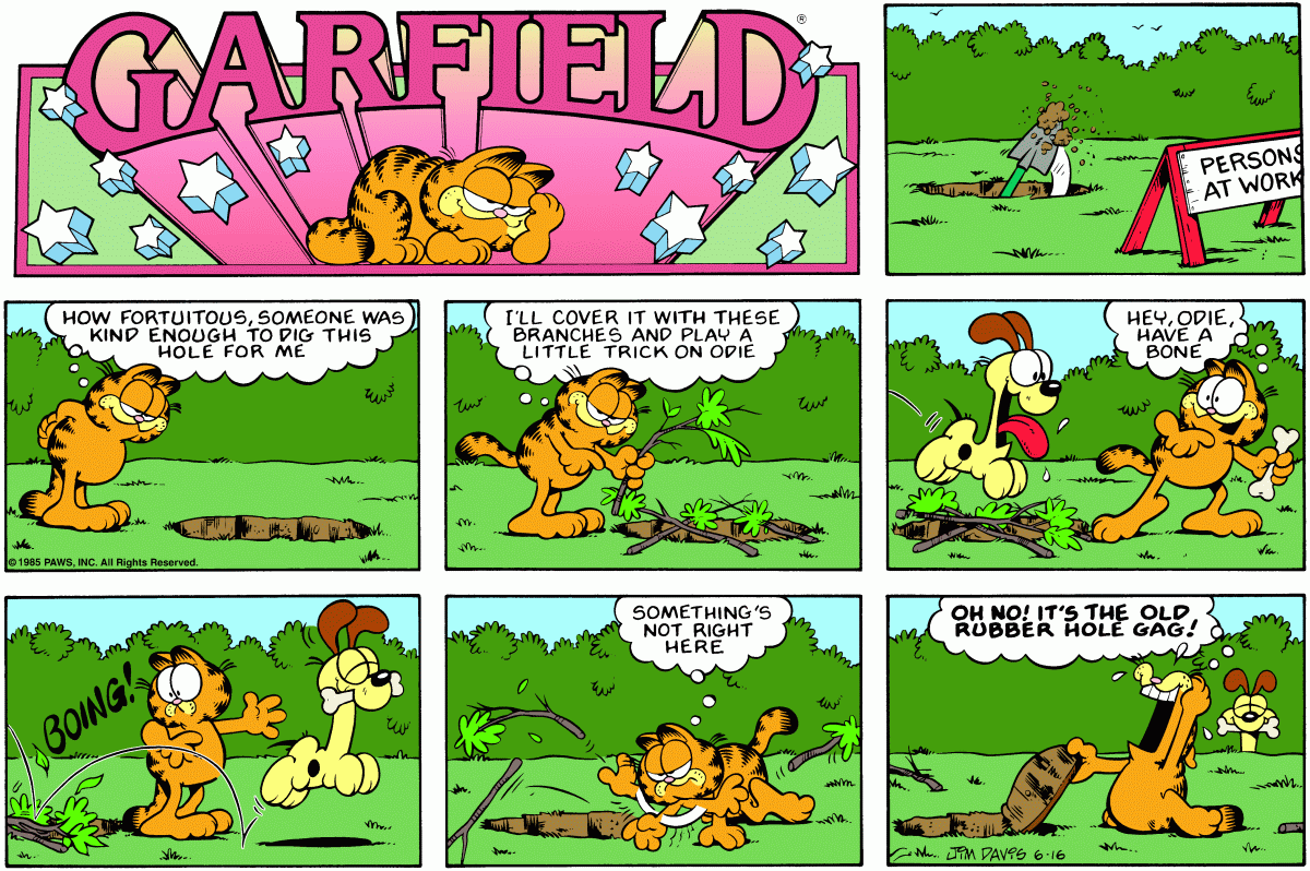 Garfield, June 16, 1985