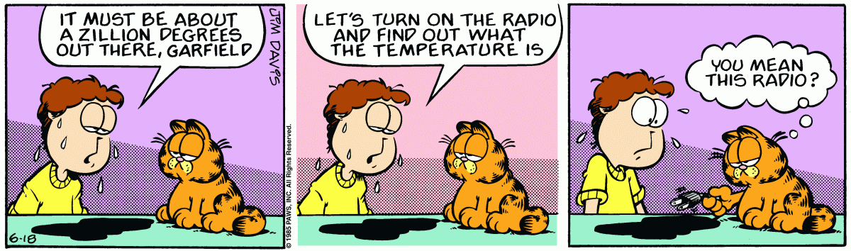Garfield, June 18, 1985