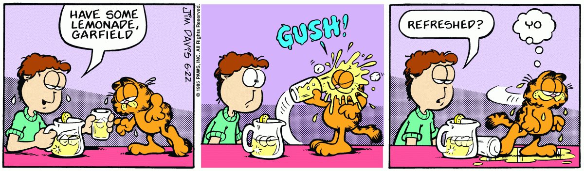 Garfield, June 22, 1985