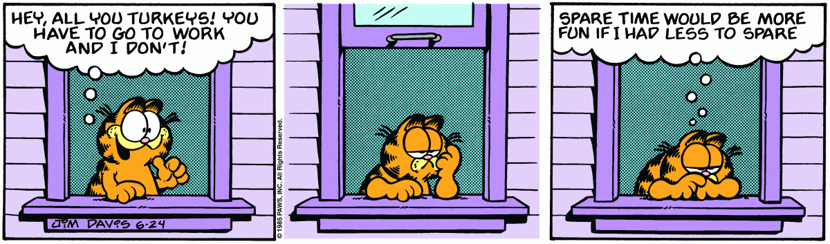 Garfield, June 24, 1985