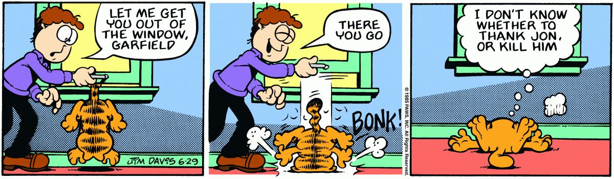 Garfield, June 29, 1985