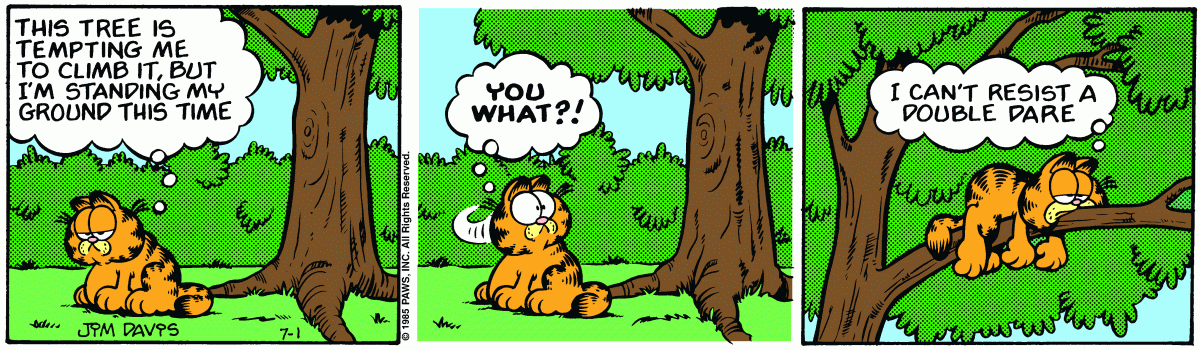 Garfield, July 1, 1985