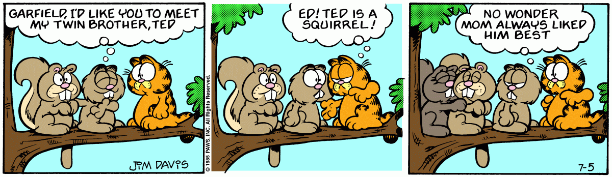 Garfield, July 5, 1985