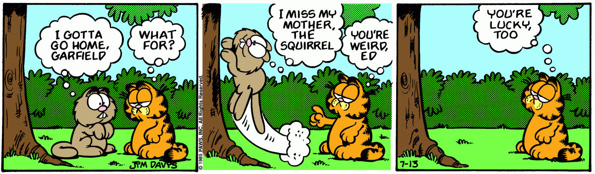 Garfield, July 13, 1985