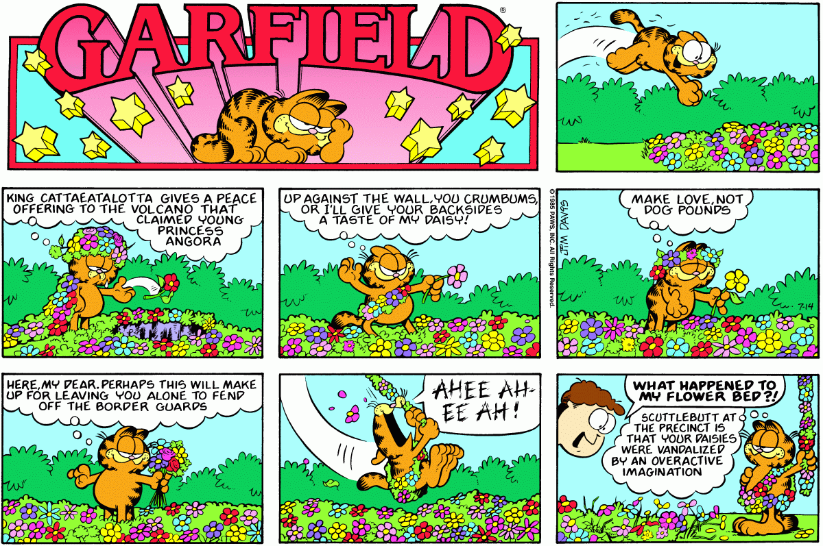 Garfield, July 14, 1985